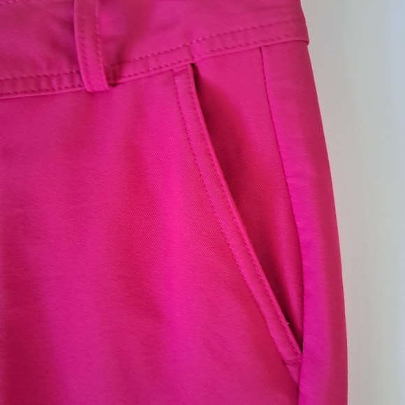 Pebble Beach Capri Pant Bright Pink SZ 10 Golf Pickleball #77 - Picture 8 of 11